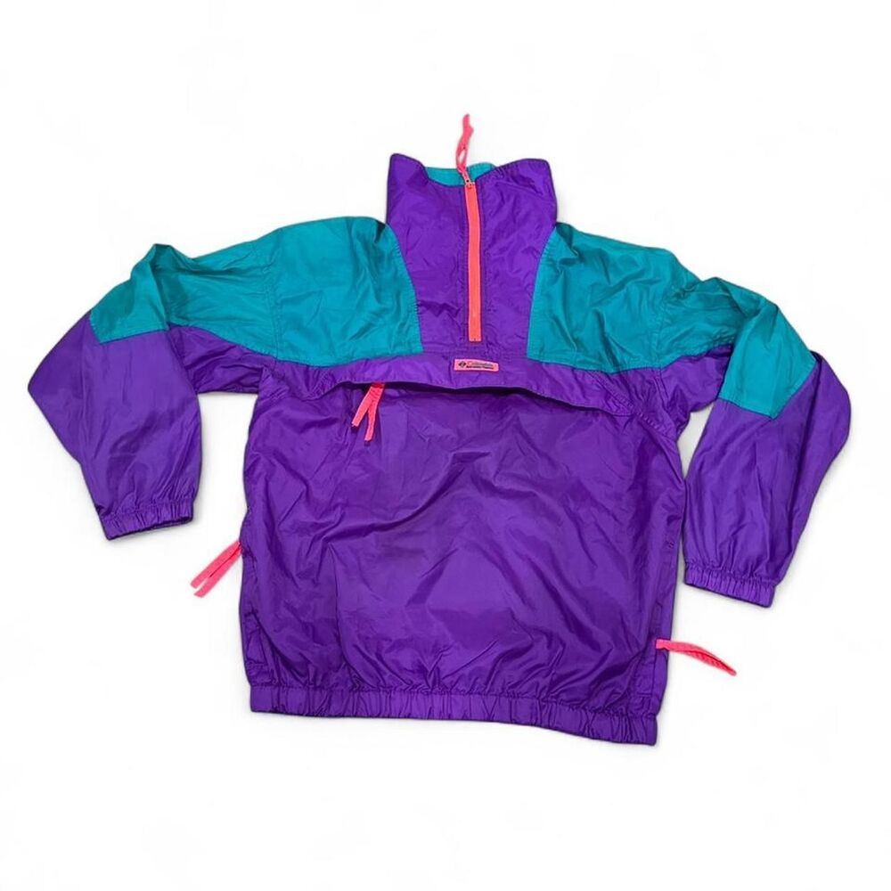 90s Columbia Multi-Color windbreaker jacket